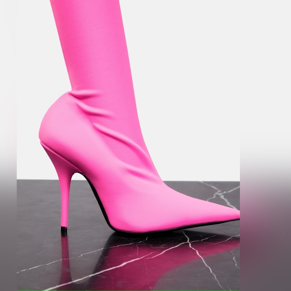 Pink balenciaga knife over the knee boots - Picture 7 of 7
